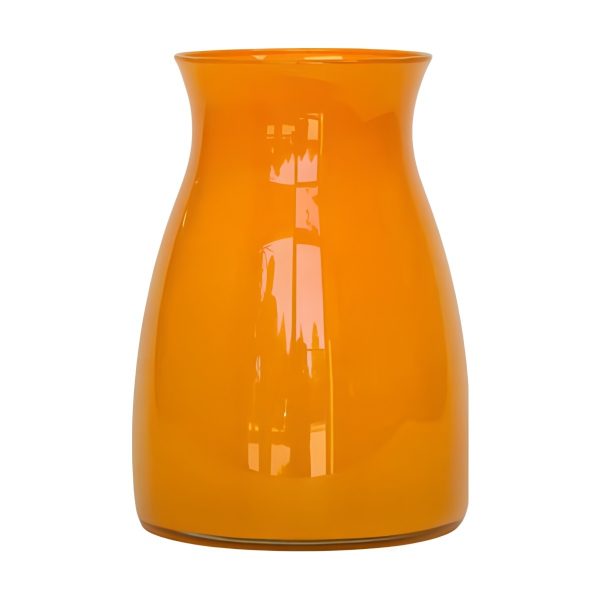 Romeo Vase – Orange, coloured glass