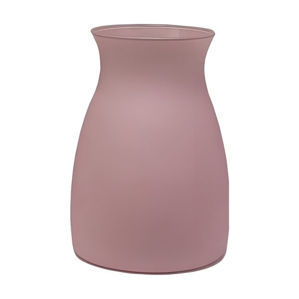 Romeo Vase – Pink Matte, coloured glass