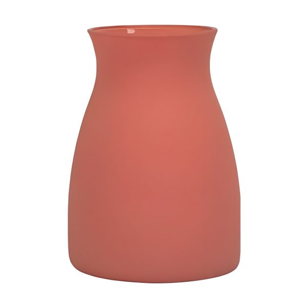Romeo Vase – Terra Cotta Matte, coloured glass