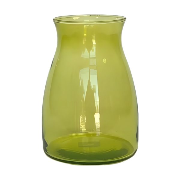 Romeo Vase – Transparent Forest Green, coloured glass