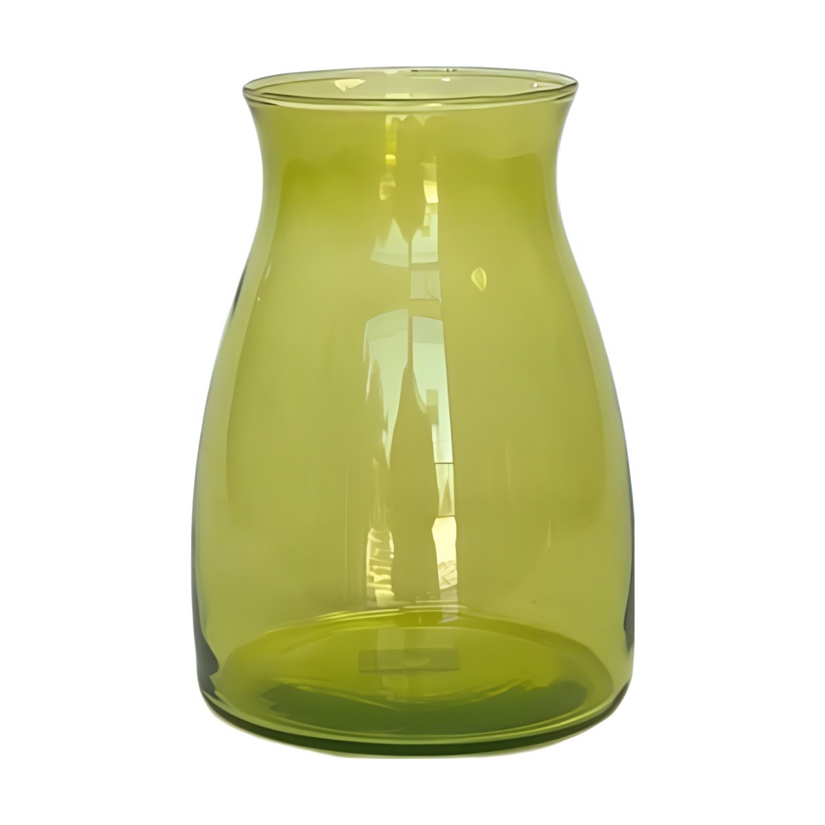 Florero Romeo – Verde Bosque Transparente, vidrio de color