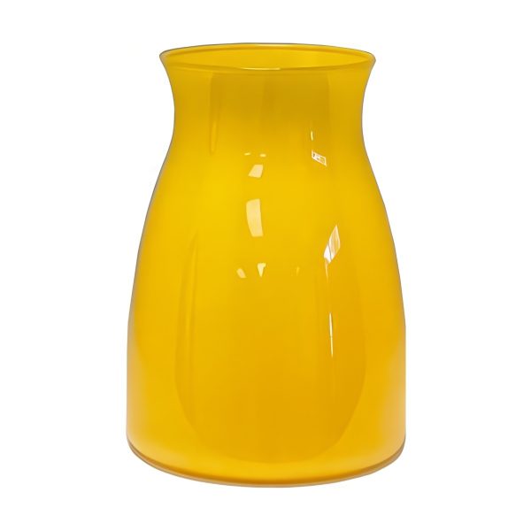 Romeo Vase – Yellow, coloured glass