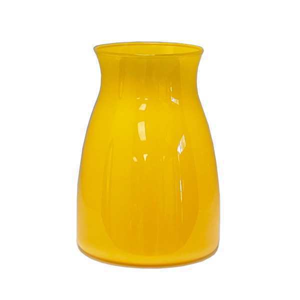 Florero Romeo – Amarillo, vidrio de color