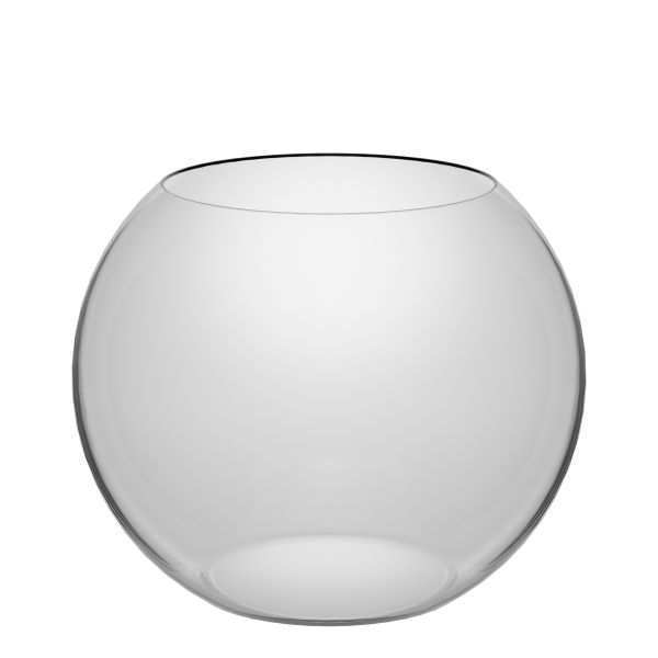 Rose Bowl Vase - Clear, clear glass