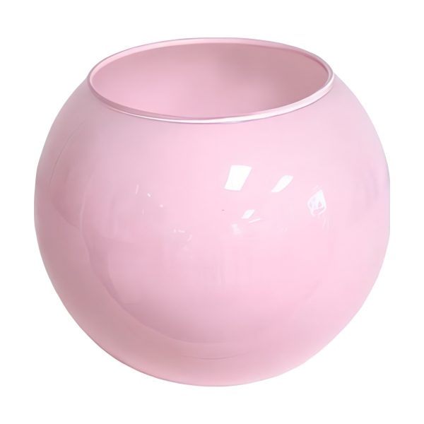 Jarrón Rose Bowl – Rosa, vidrio de color