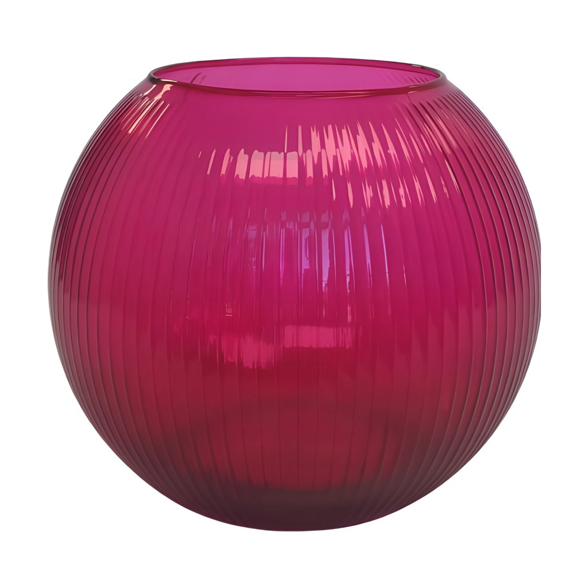 Roseline Bowl – Transparent Wild Berry, coloured glass