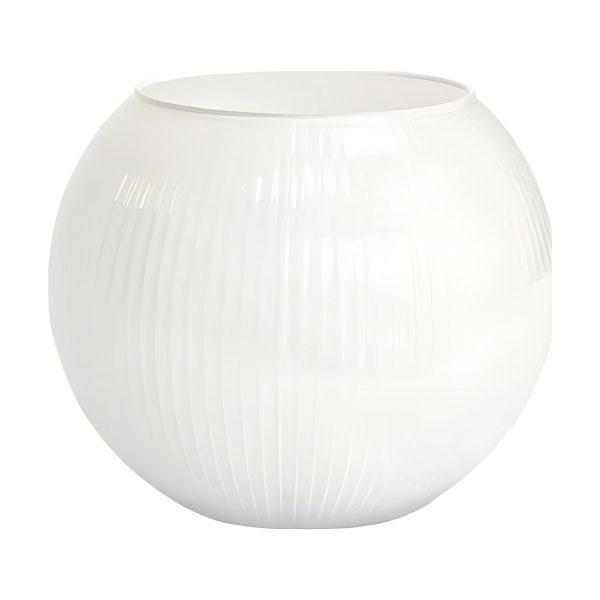 Tazón Roseline – Blanco, vidrio de color