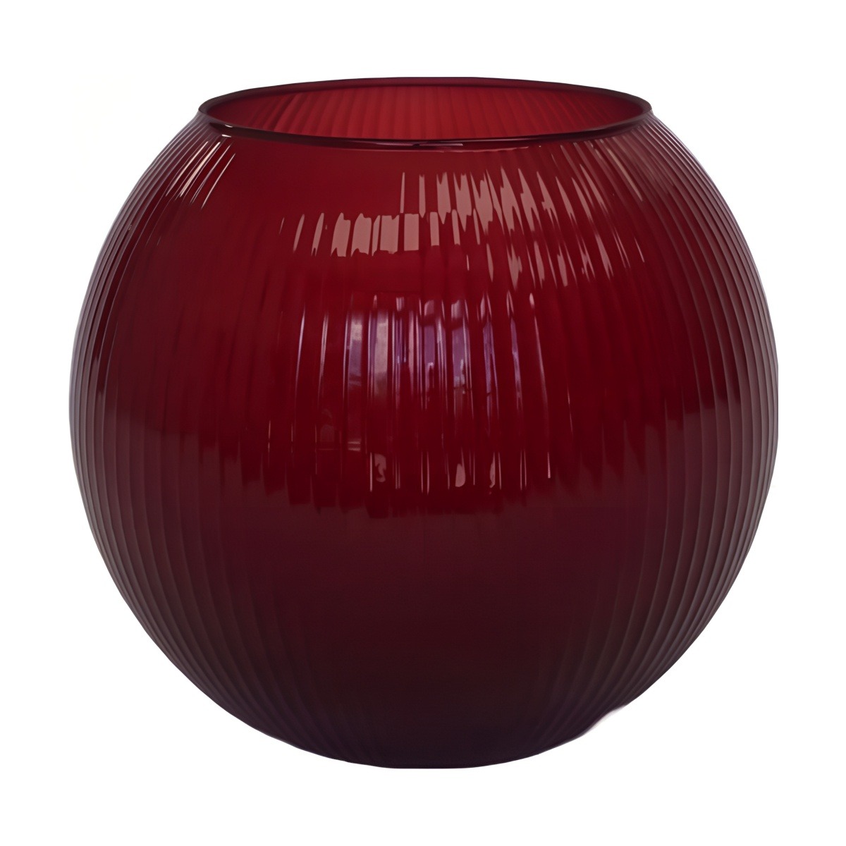 Roseline Bowl – Wine Red, coloured glass