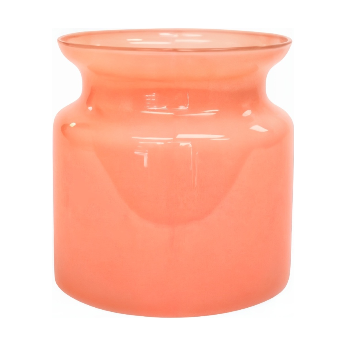 Frasco pequeño de vidrio – Rosa rubor, vidrio de color
