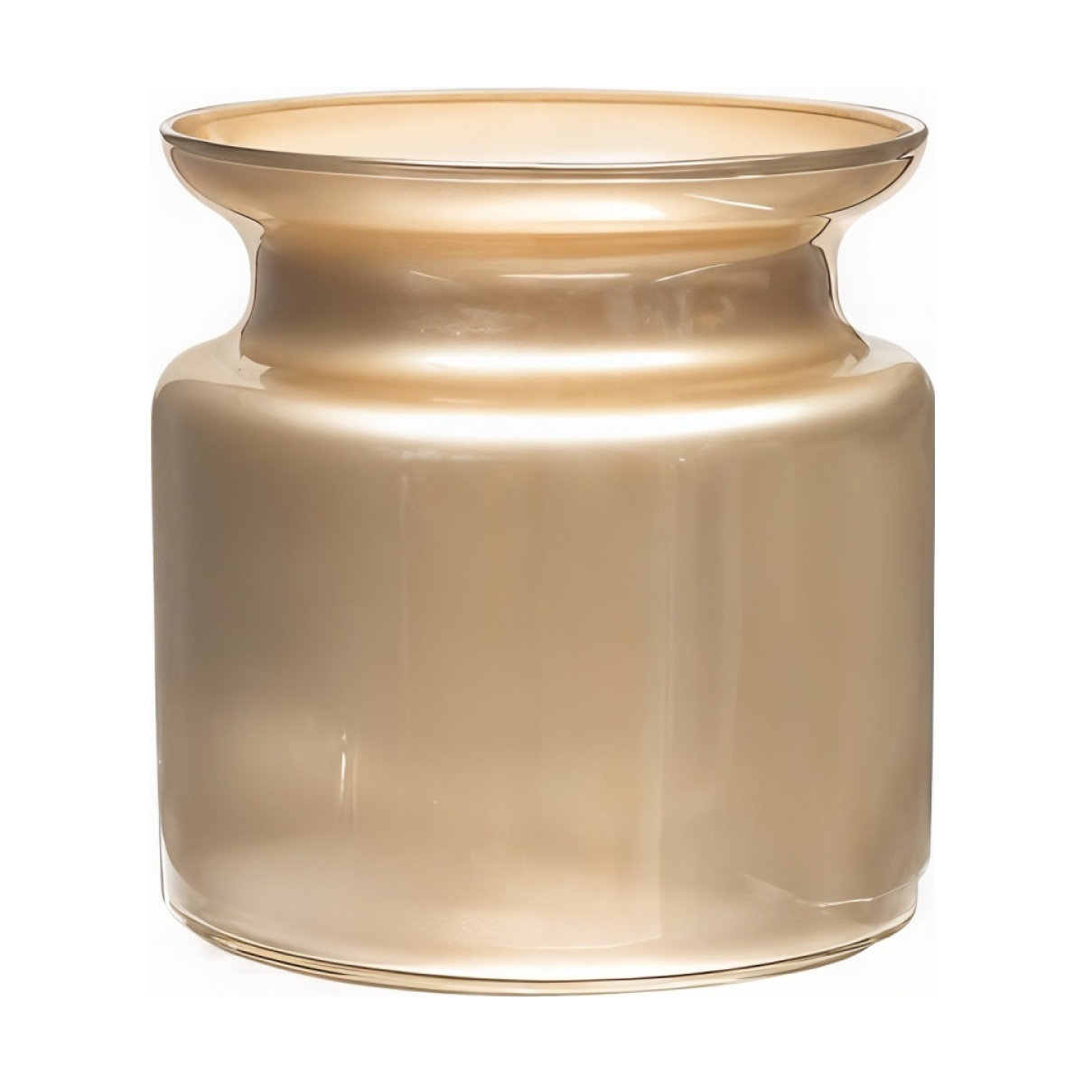 Small Glass Jar – Champagne, coloured glass