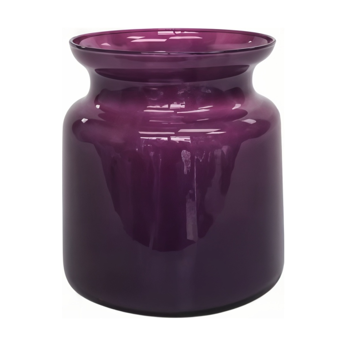 Frasco pequeño de vidrio – Ciruela, vidrio de color