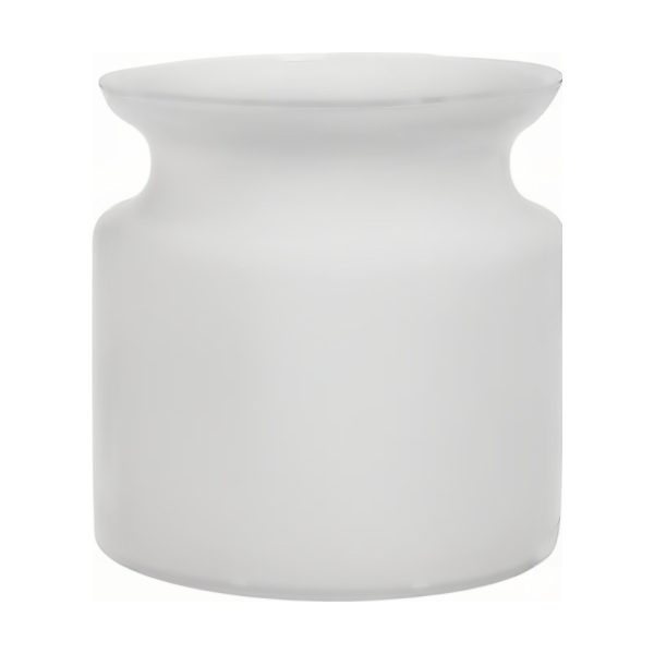 Frasco pequeño de vidrio – Blanco Mate, vidrio de color