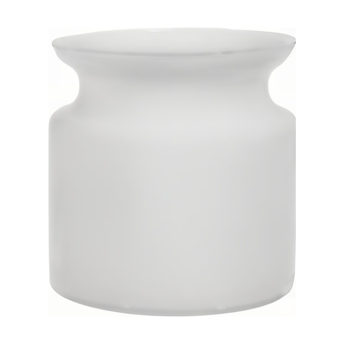 Small Glass Jar – White Matte, coloured glass
