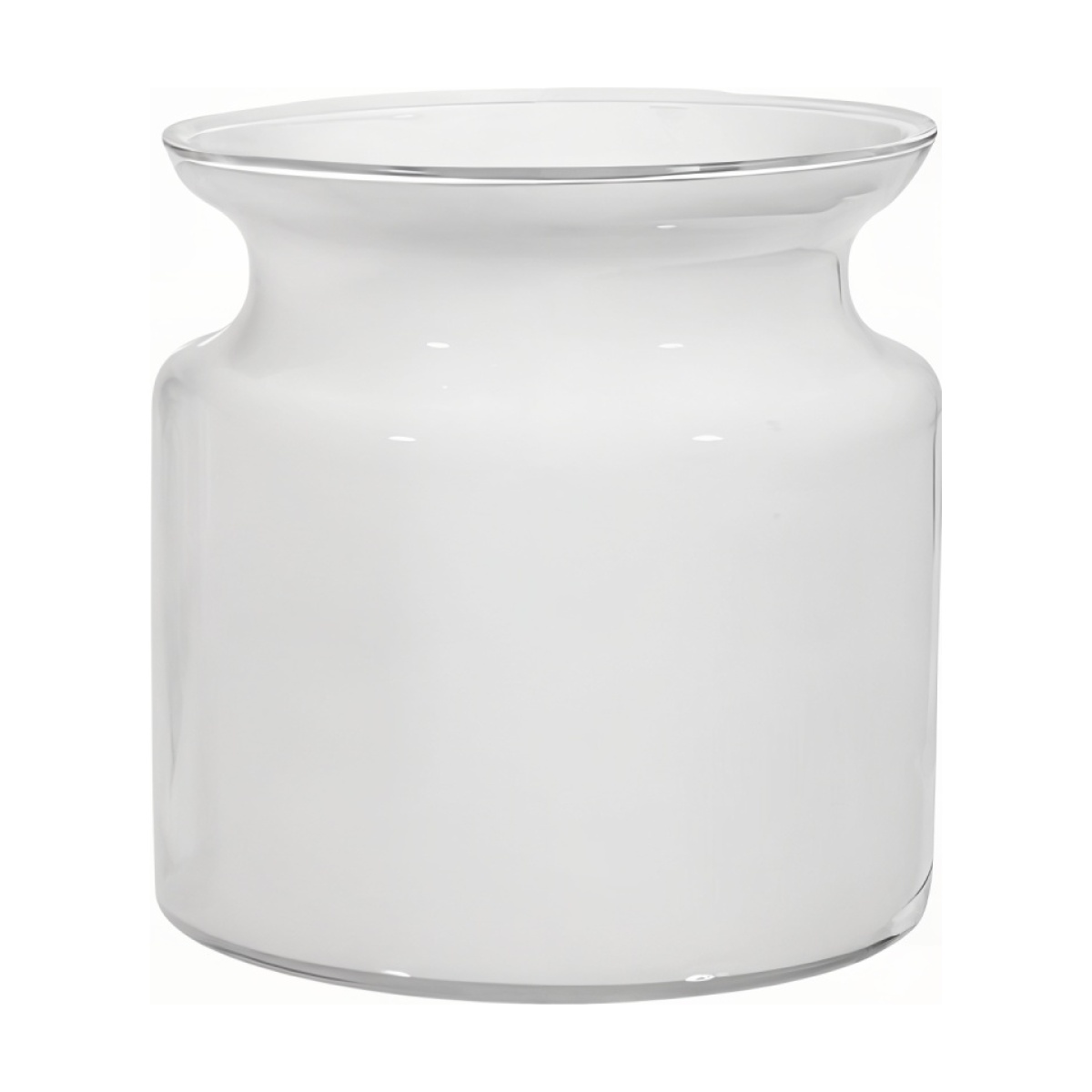 Frasco pequeño de vidrio – Blanco, vidrio de color