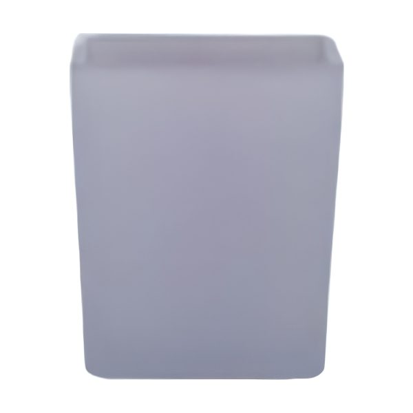 Vase cube carré – Lavande, verre coloré