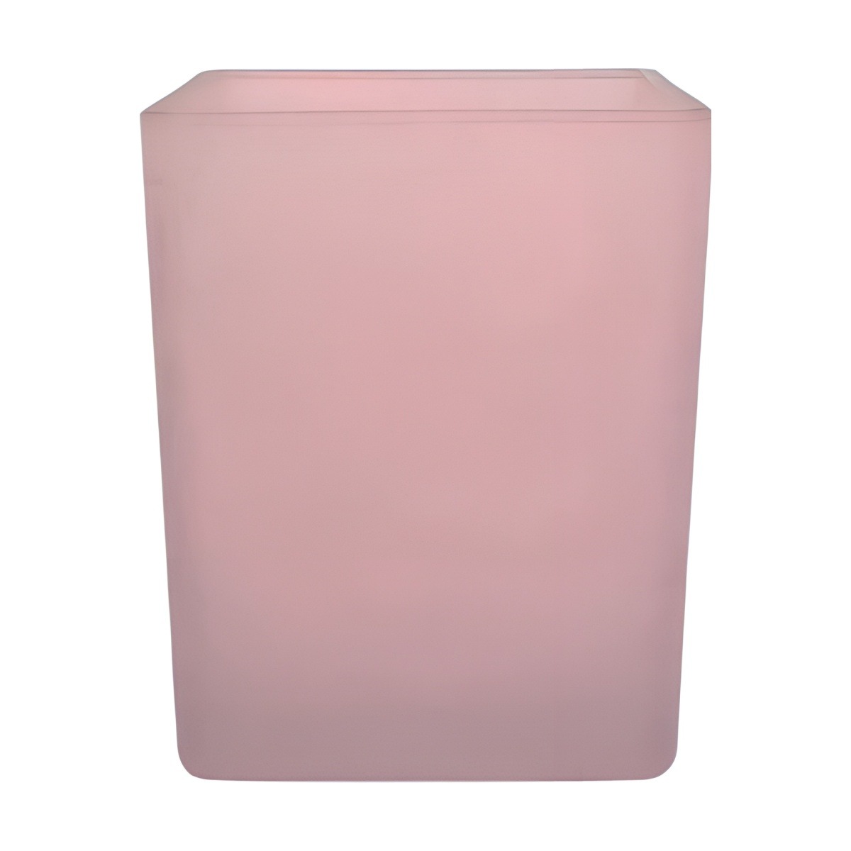 Square Cube Vase – Pink Matte, coloured glass