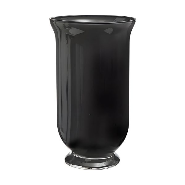 Talia Vase – Dark Grey, coloured glass