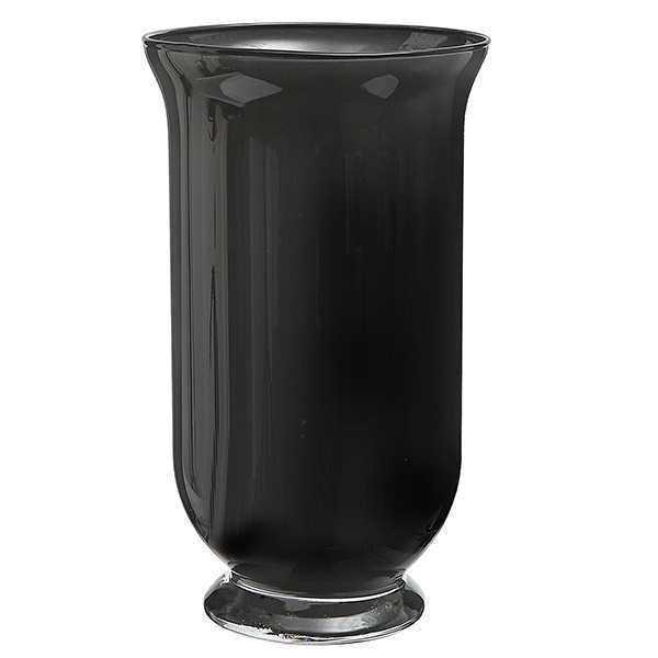 Vase Talia – Gris foncé, verre coloré