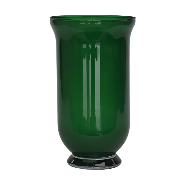 Talia Vase – Hunter Green, coloured glass