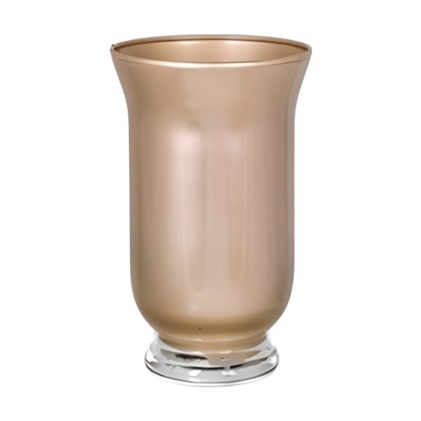 Talia Vase – Metallic Champagne Gold, coloured glass