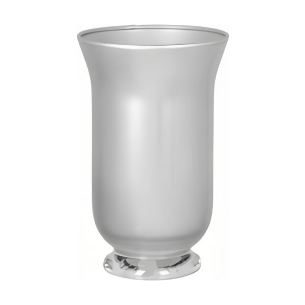 Talia Vase – Metallic Silver, coloured glass