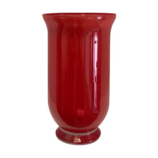 Talia Vase – Red, coloured glass