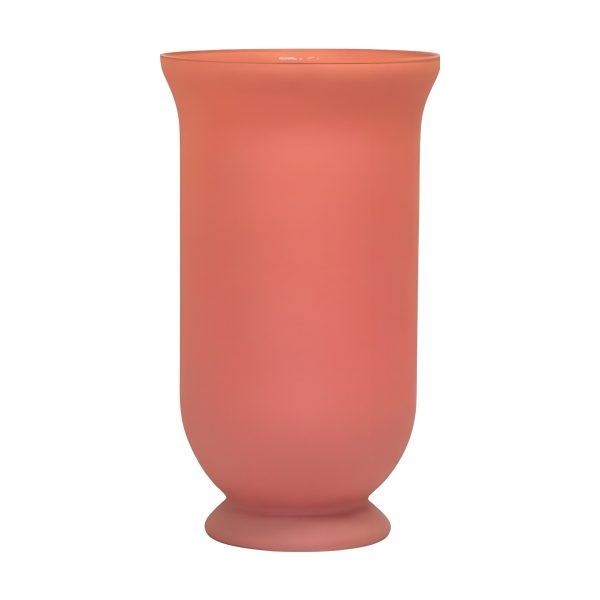 Talia Vase – Terra Cotta Matte, coloured glass