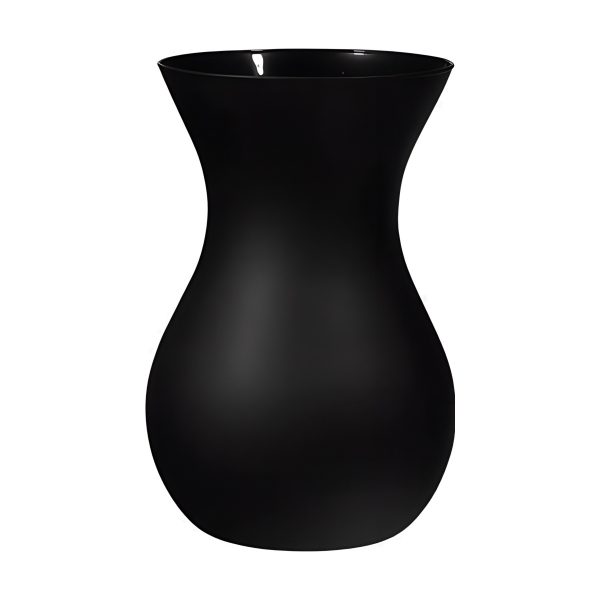 Vase Tiffany – Mat noir mat, verre coloré