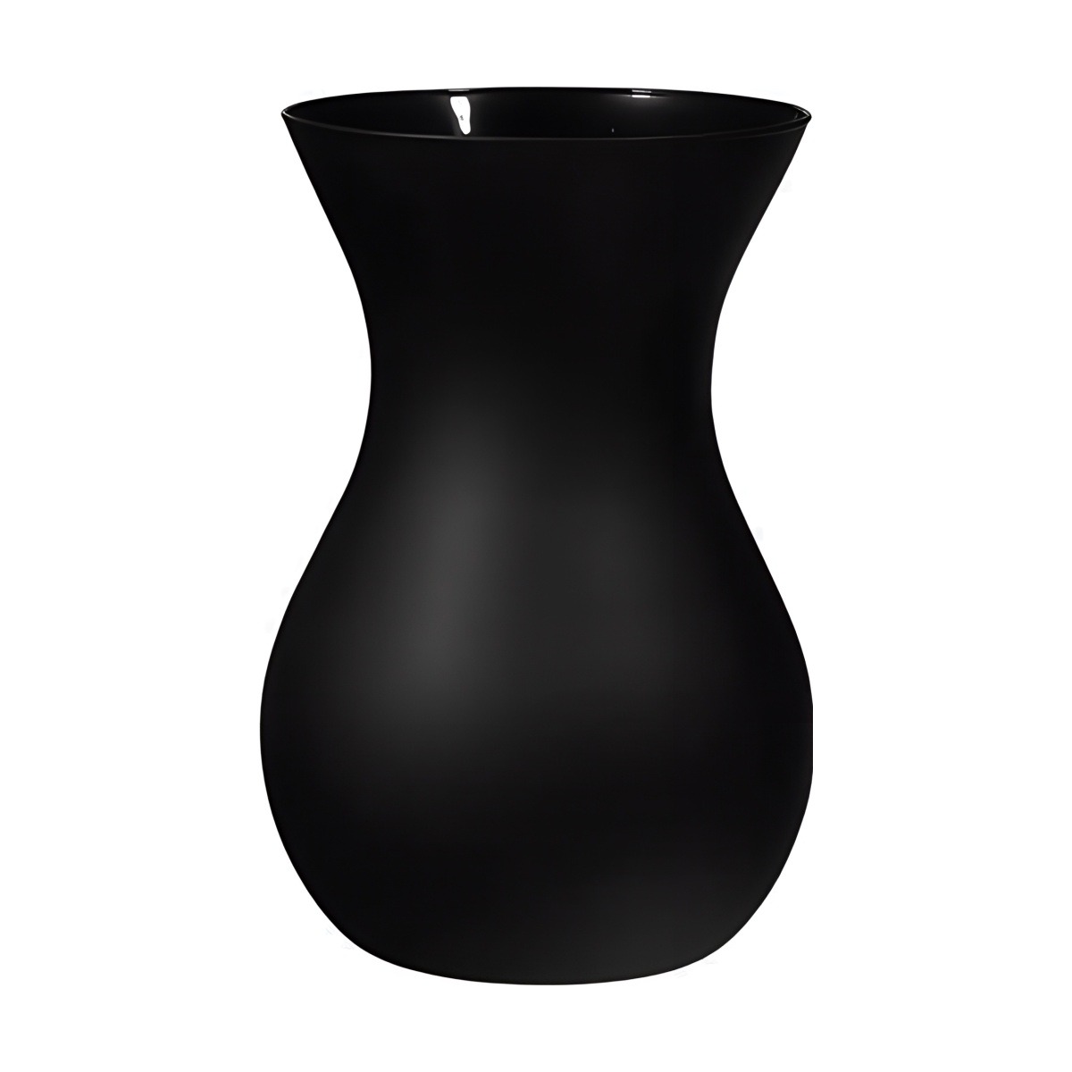 Vase Tiffany – Mat noir mat, verre coloré