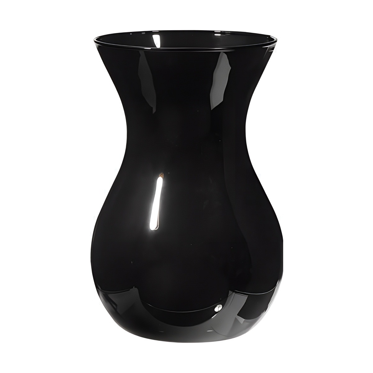 Tiffany Vase – Black, coloured glass
