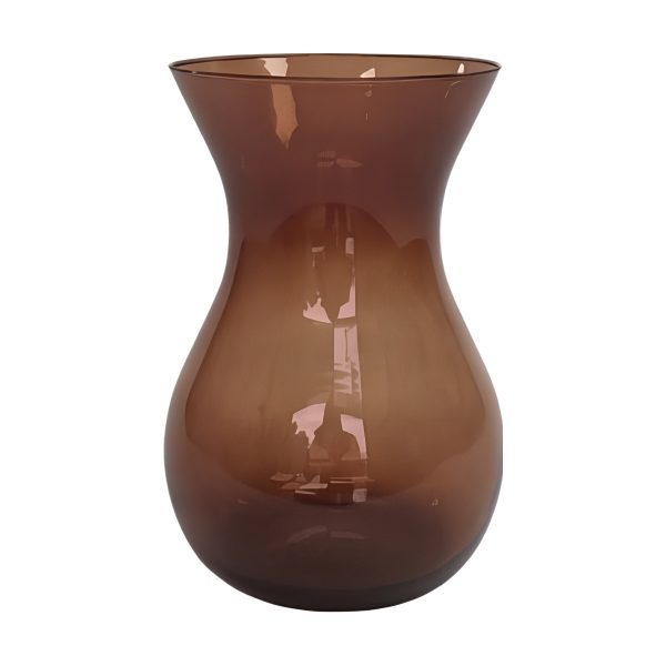 Vase Tiffany – Ambre foncé, verre coloré