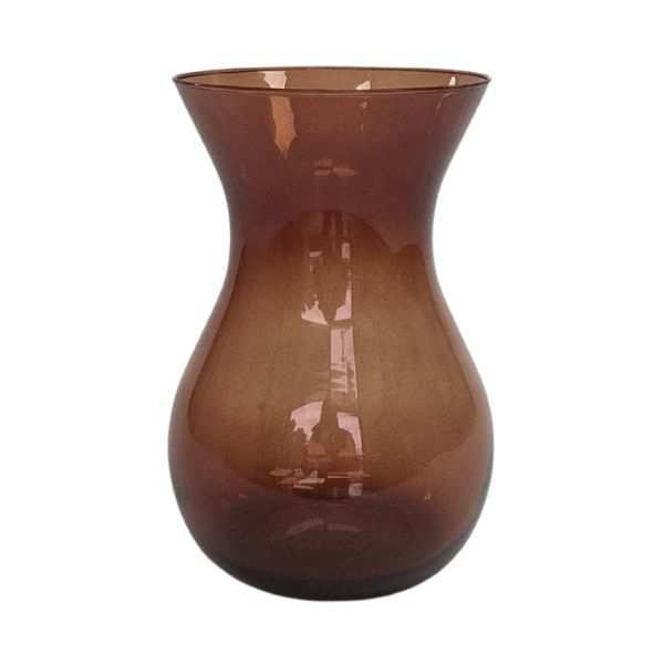 Vase Tiffany – Ambre foncé, verre coloré