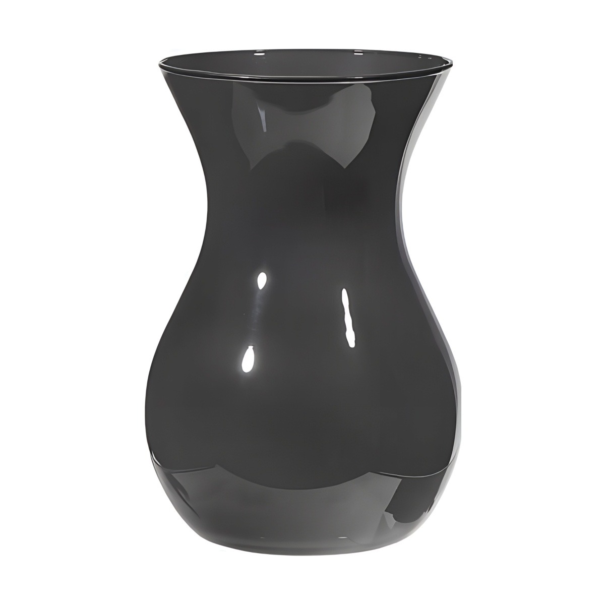 Tiffany Vase – Dark Grey, coloured glass