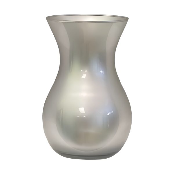 Vase Tiffany – Argenté, verre coloré