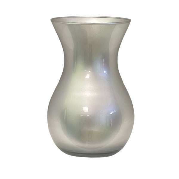 Vase Tiffany – Argenté, verre coloré