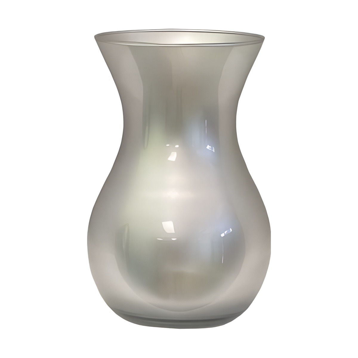 Tiffany Vase – Silver, coloured glass