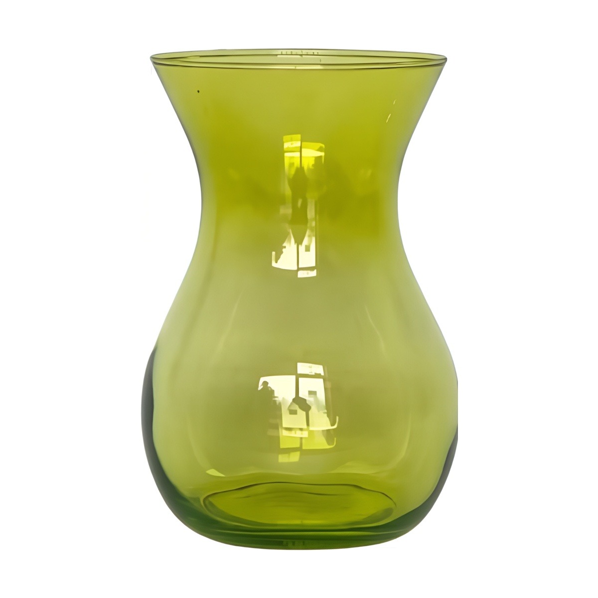 Tiffany Vase – Transparent Forest Green, coloured glass