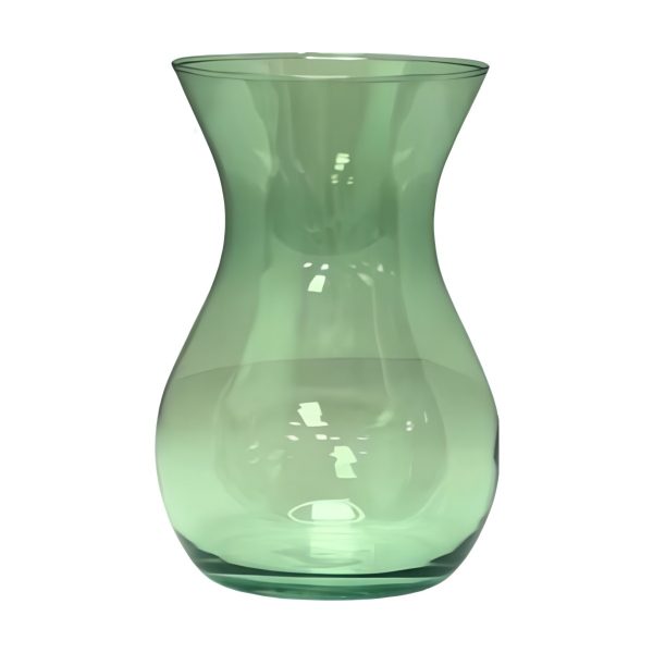 Vase Tiffany – Vert olive transparent, verre coloré