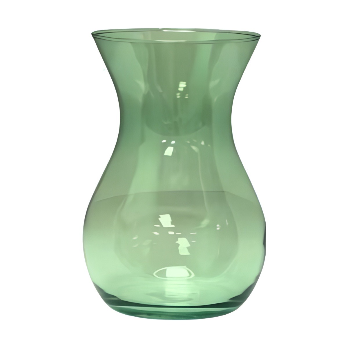 Vase Tiffany – Vert olive transparent, verre coloré