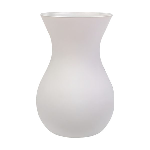 Vase Tiffany – Blanc mat, verre coloré