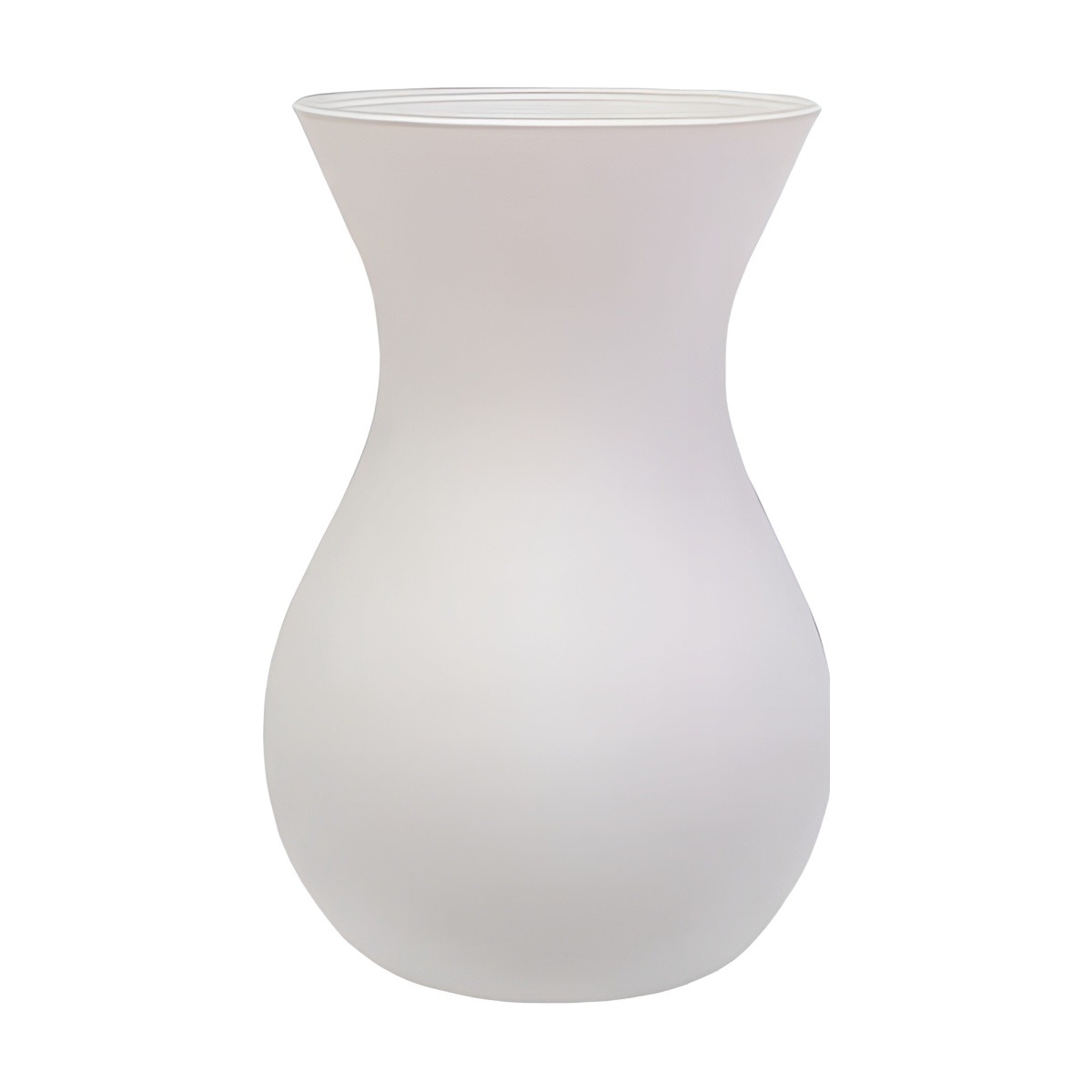 Vase Tiffany – Blanc mat, verre coloré