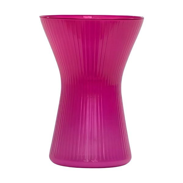 Jarrón Tosia – Rosa Fucsia, vidrio de color