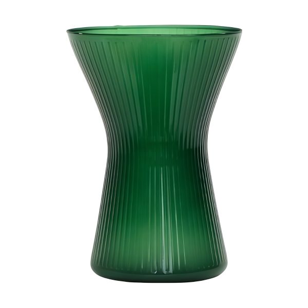 Jarrón Tosia – Verde cazador, vidrio de color