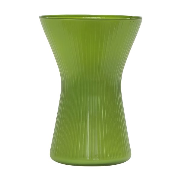 Jarrón Tosia – Verde lima, vidrio de color