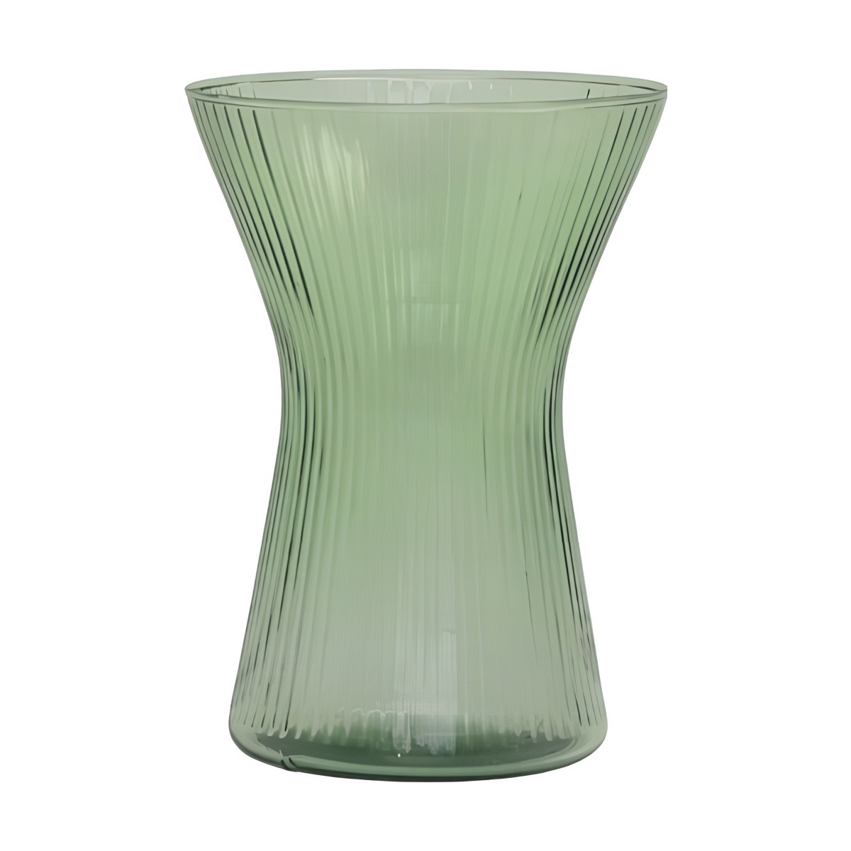 Vase Tosia – Vert olive, verre coloré