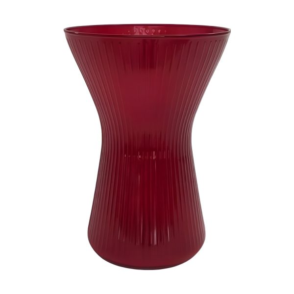 Jarrón Tosia – Rojo, vidrio de color