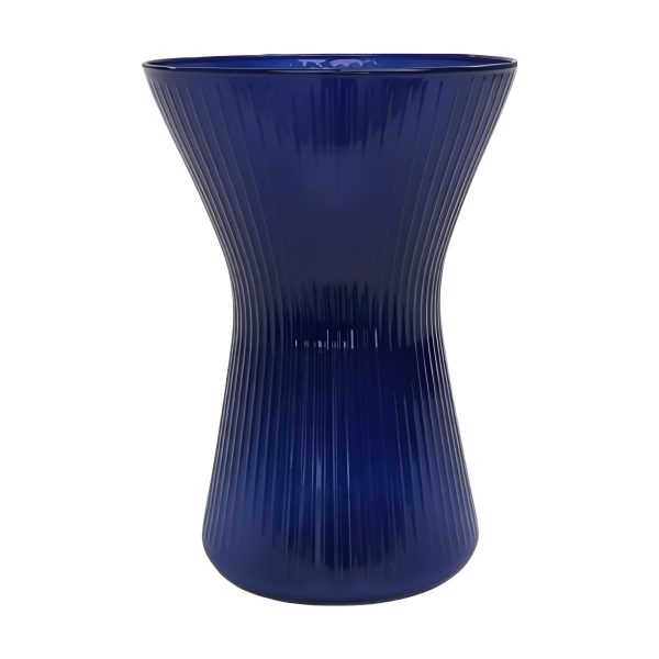 Jarrón Tosia – Azul Real, vidrio de color