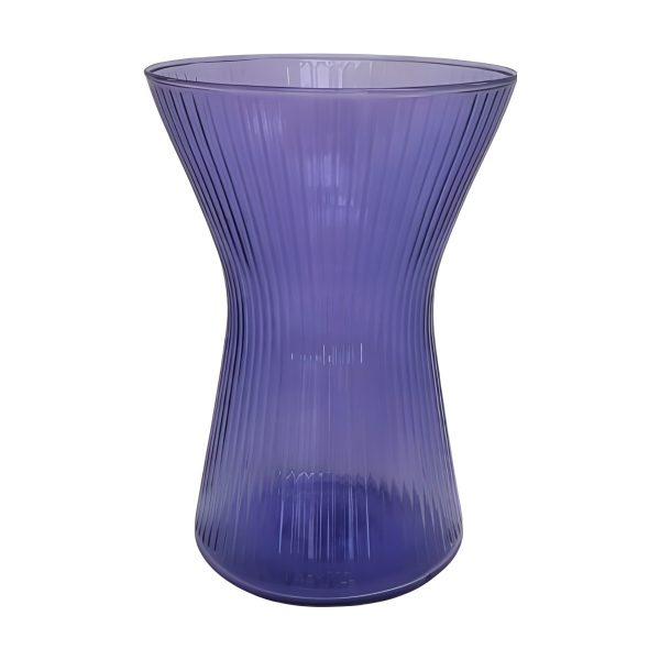 Jarrón Tosia – Violeta Transparente, vidrio de color