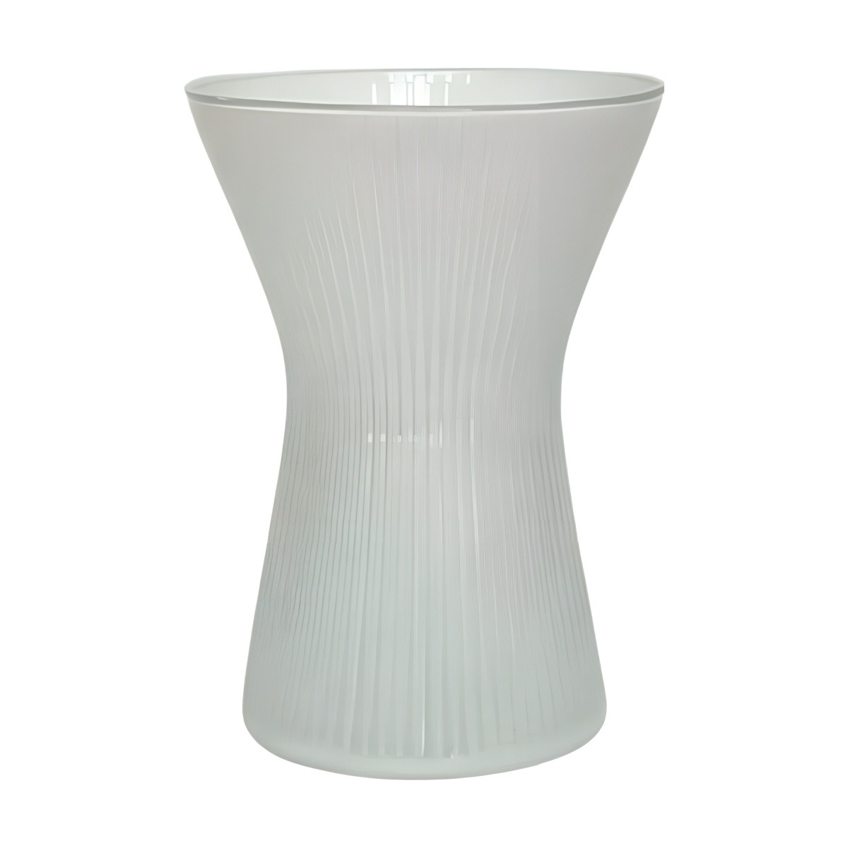 Tosia Vase – White, coloured glass