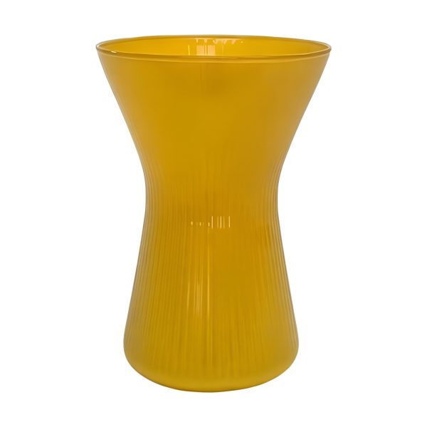 Jarrón Tosia – Amarillo, vidrio de color